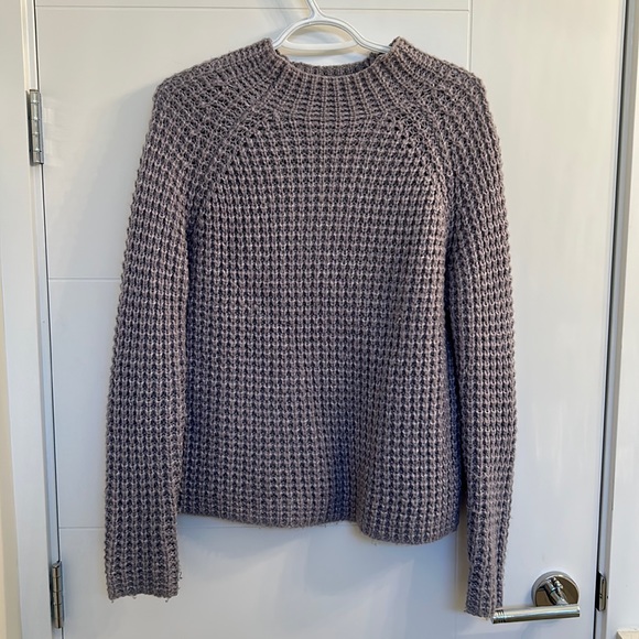 Contemporaine mock neck waffle sweater. Perfect condition. Very warm and cozy - Picture 2 of 4